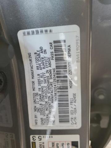 1NXBR32E47Z834246 - 2007 TOYOTA COROLLA CE 灰色 照片 13