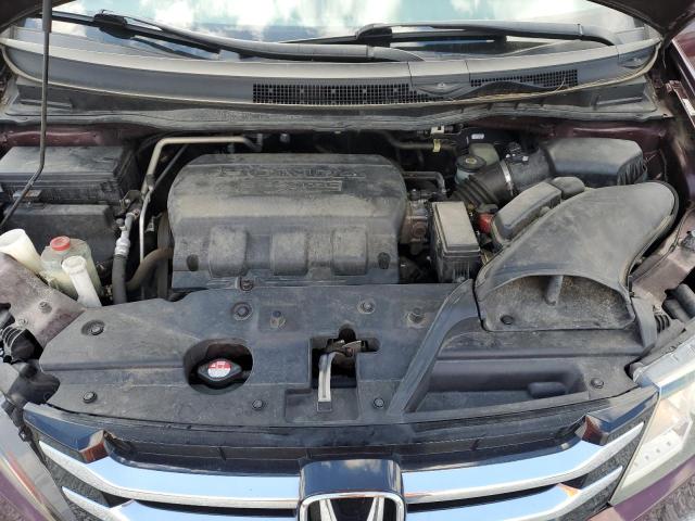 5FNRL5H67FB040347 - 2015 HONDA ODYSSEY EXL BURGUNDY photo 12