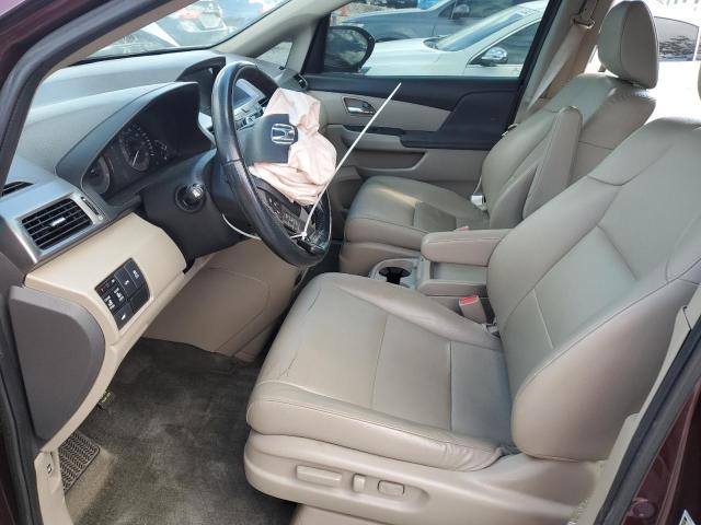 5FNRL5H67FB040347 - 2015 HONDA ODYSSEY EXL BURGUNDY photo 7