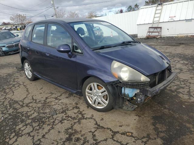JHMGD38698S047569 - 2008 HONDA FIT SPORT BLUE photo 4