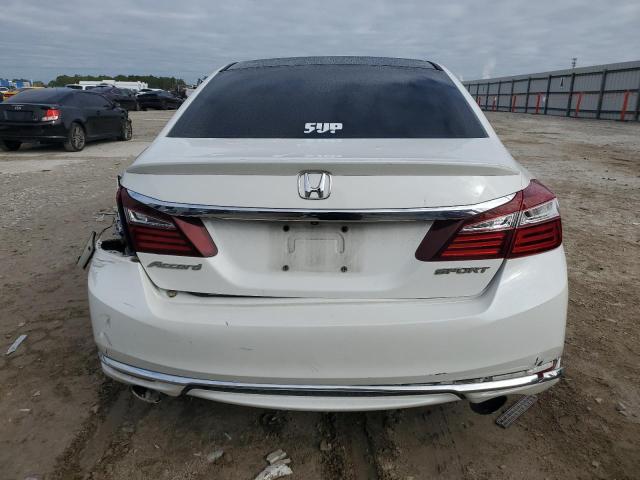 1HGCR2F55HA265179 - 2017 HONDA ACCORD SPORT WHITE photo 6