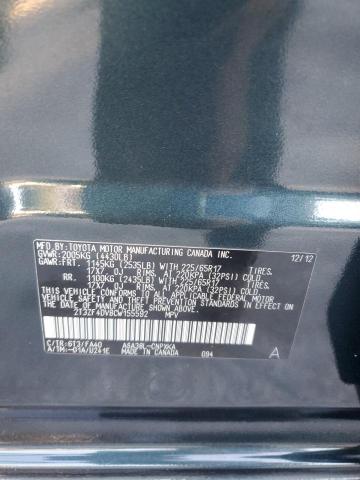 2T3ZF4DV8CW155592 - 2012 TOYOTA RAV4 GREEN photo 14