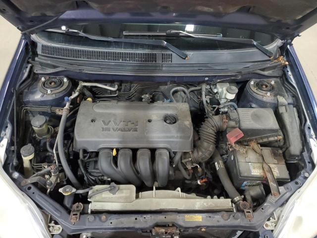 2T1KR32E17C666454 - 2007 TOYOTA COROLLA MA XR BLUE photo 11