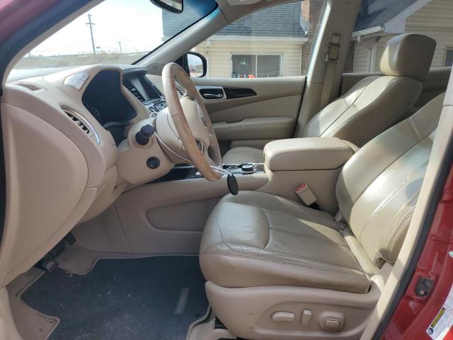 5N1AR2MM4EC607166 - 2014 NISSAN PATHFINDER S 红色 照片 7