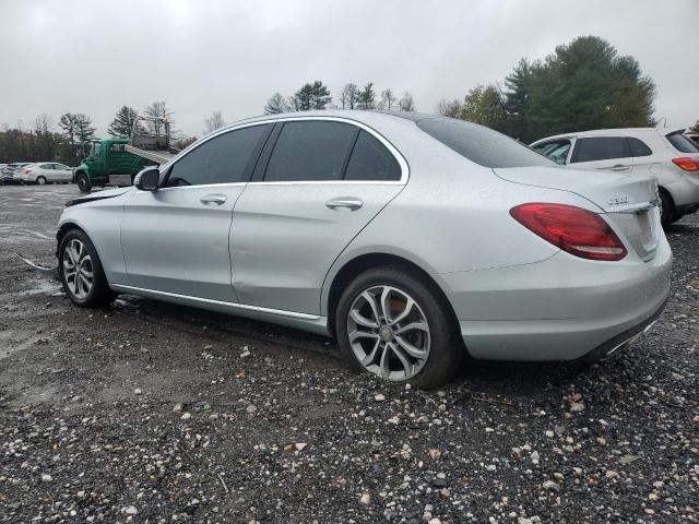 55SWF4KB2GU124084 - 2016 MERCEDES-BENZ C 300 4MATIC SILVER photo 2