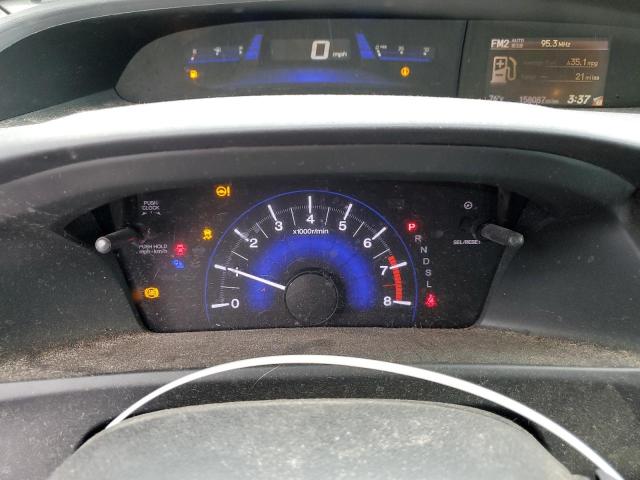 2HGFG3B5XFH516338 - 2015 HONDA CIVIC LX GRAY photo 9