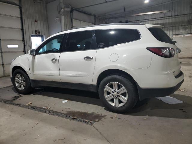 1GNKVJKD6DJ231248 - 2013 CHEVROLET TRAVERSE LT WHITE photo 2