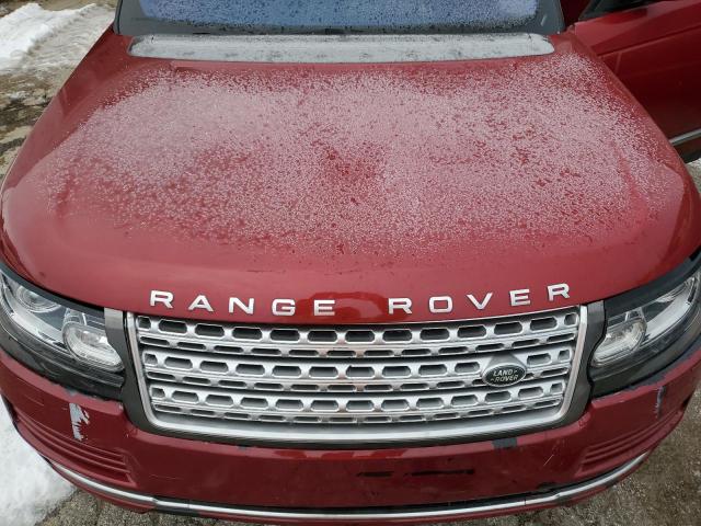 SALGS2KF4GA319372 - 2016 LAND ROVER RANGE ROVE HSE RED photo 12