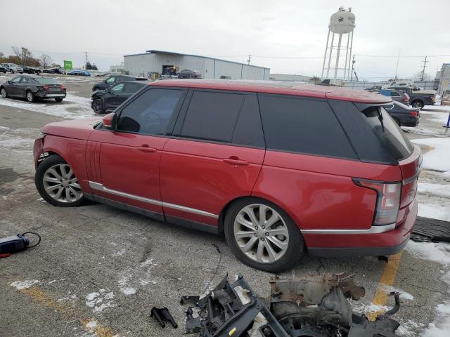 SALGS2KF4GA319372 - 2016 LAND ROVER RANGE ROVE HSE RED photo 2