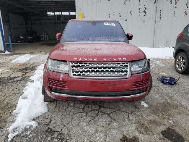 SALGS2KF4GA319372 - 2016 LAND ROVER RANGE ROVE HSE RED photo 5
