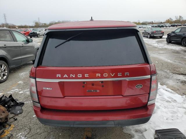 SALGS2KF4GA319372 - 2016 LAND ROVER RANGE ROVE HSE RED photo 6