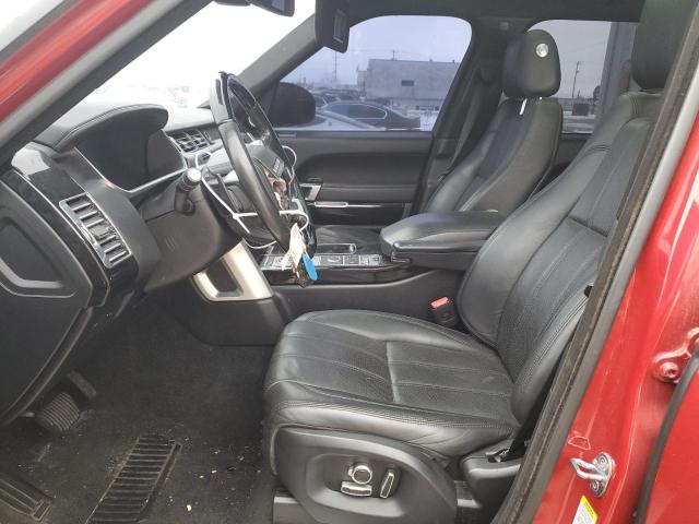 SALGS2KF4GA319372 - 2016 LAND ROVER RANGE ROVE HSE RED photo 7