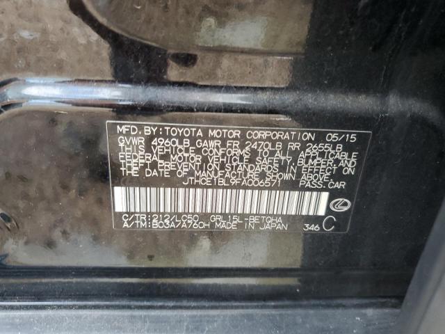 JTHCE1BL9FA006571 - 2015 LEXUS GS 350 黑色 照片 12