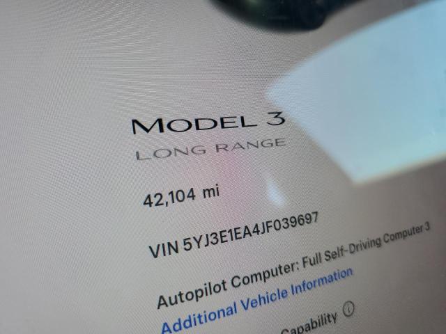 5YJ3E1EA4JF039697 - 2018 TESLA MODEL 3 Чорний фото 9