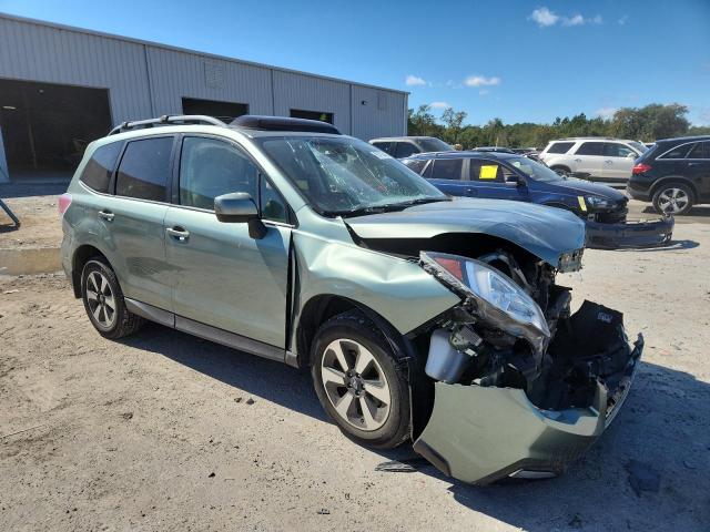 JF2SJAGC0JH607449 - 2018 SUBARU FORESTER 2.5I PREMIUM Зелений фото 4