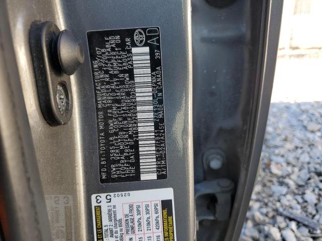 2T1BR32E07C803609 - 2007 TOYOTA COROLLA CE CHARCOAL photo 12