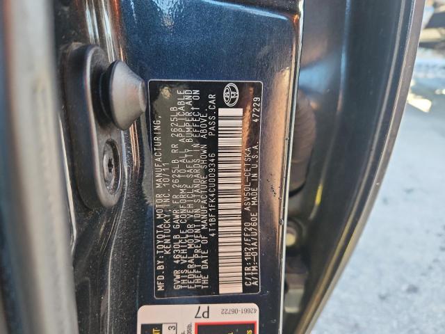 4T1BF1FK4CU009346 - 2012 TOYOTA CAMRY BASE BLUE photo 12