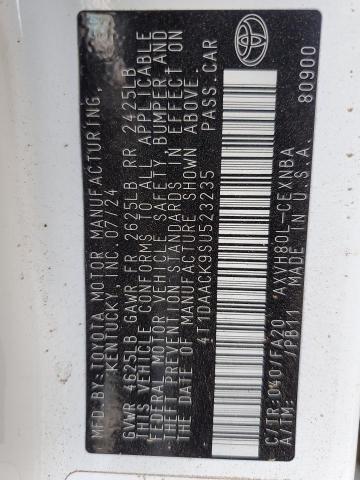 4T1DAACK9SU523235 - 2025 TOYOTA CAMRY XSE 白色 照片 13