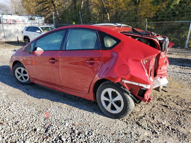 JTDKN3DU7F0464274 - 2015 TOYOTA PRIUS წითელი ფოტო 2
