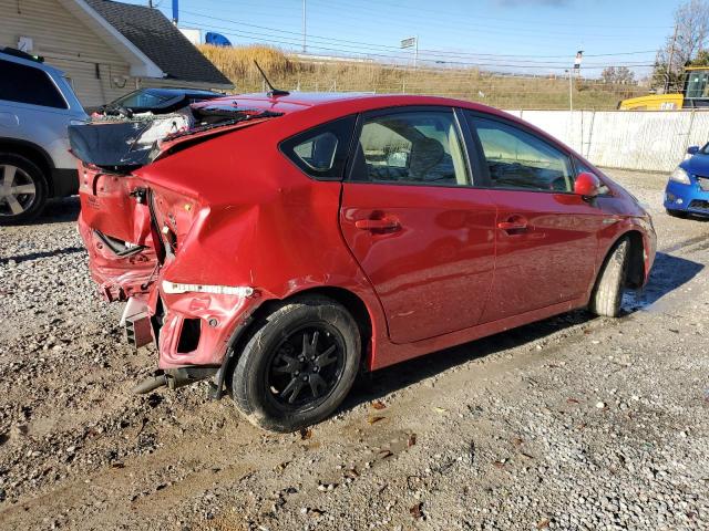 JTDKN3DU7F0464274 - 2015 TOYOTA PRIUS წითელი ფოტო 3