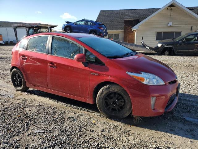 JTDKN3DU7F0464274 - 2015 TOYOTA PRIUS წითელი ფოტო 4