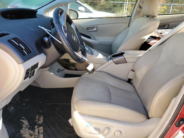 JTDKN3DU7F0464274 - 2015 TOYOTA PRIUS წითელი ფოტო 7