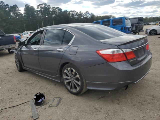 1HGCR2F52EA026846 - 2014 HONDA ACCORD SPORT GRAY photo 2