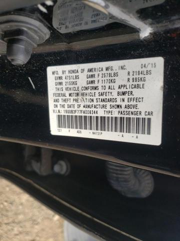 19UUB3F77FA008344 - 2015 ACURA TLX ADVANCE BLACK photo 12