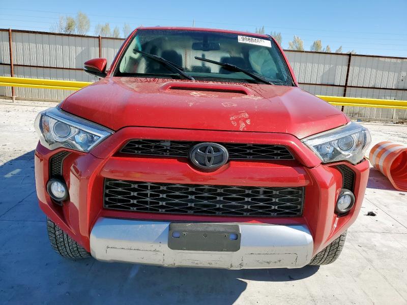 JTEBU5JR3K5711944 - 2019 TOYOTA 4RUNNER SR5/SR5 PREMIUM RED photo 5