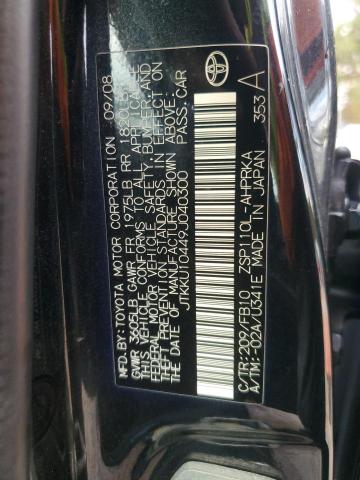 JTKKU10449J040300 - 2009 TOYOTA SCION XD 黑色 照片 12