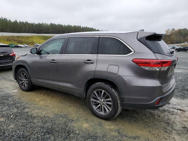 5TDKZRFH4KS343751 - 2019 TOYOTA HIGHLANDER SE GRAY photo 2
