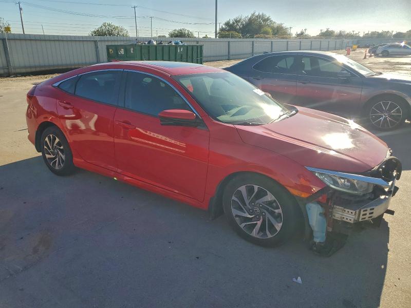 2HGFC2F76HH577190 - 2017 HONDA CIVIC EX წითელი ფოტო 4