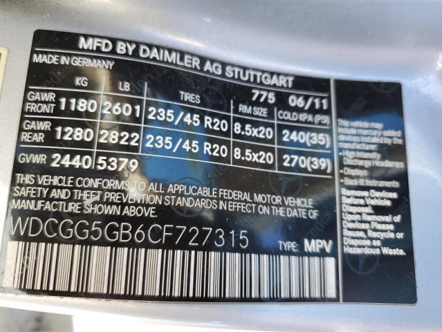 WDCGG5GB6CF727315 - 2012 MERCEDES-BENZ GLK 350 银色 照片 13