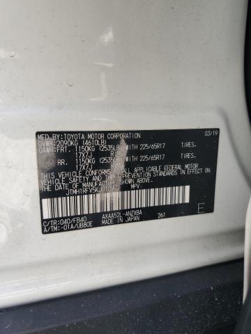 JTMH1RFV5KJ010902 - 2019 TOYOTA RAV4 LE Սպիտակ լուսանկար 13
