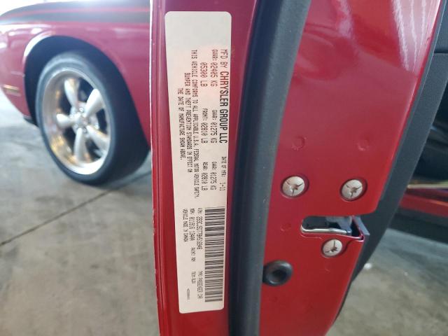2B3CJ5DT7BH516948 - 2011 DODGE CHALLENGER R/T RED photo 12