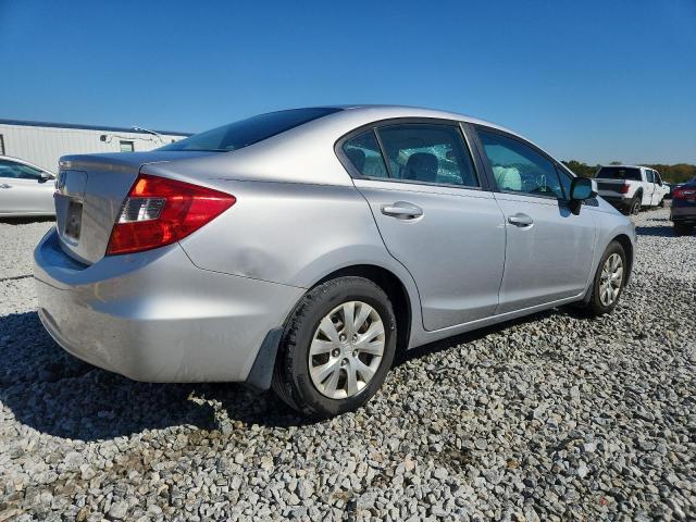 19XFB2F53CE071191 - 2012 HONDA CIVIC LX SILVER photo 3
