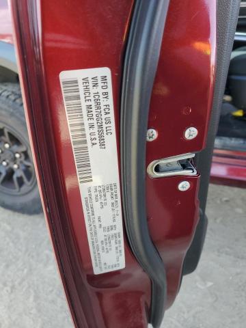 1C6RR7GG2MS568387 - 2021 RAM 1500 CLASS SLT ბურგუნდია ფოტო 12