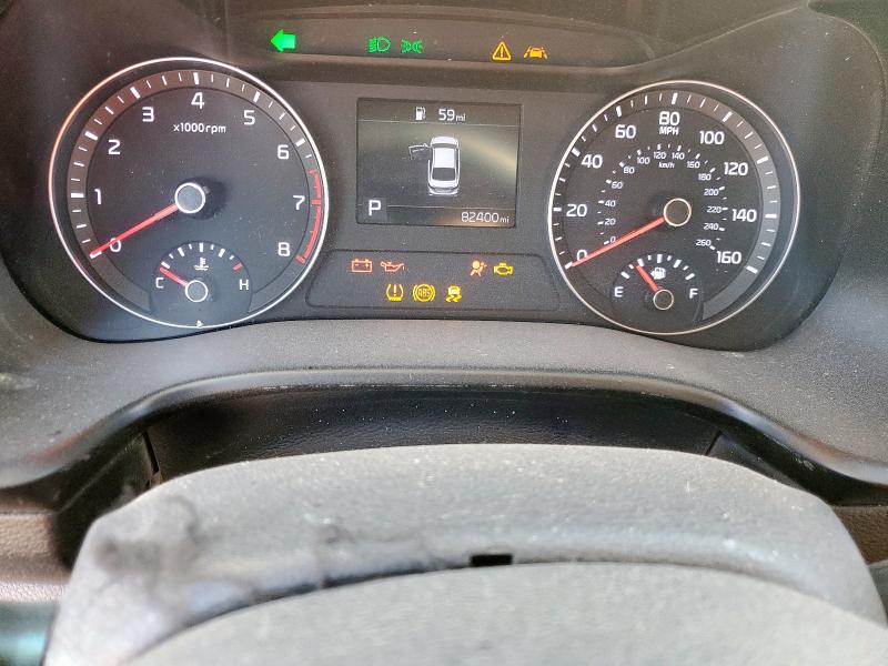 3KPF24AD0KE052476 - 2019 KIA FORTE FE RED photo 9