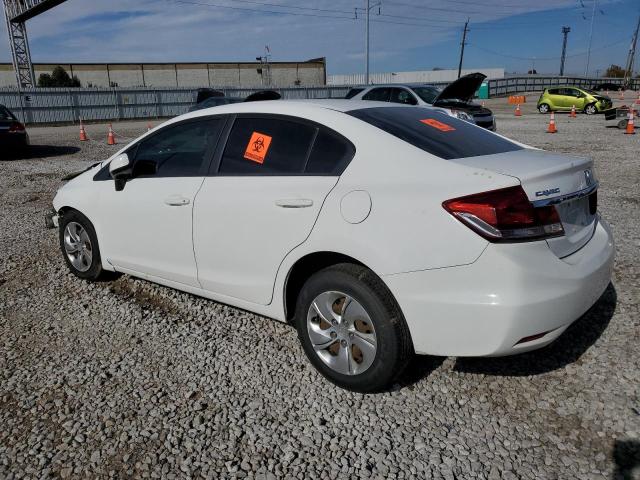 19XFB2F54DE042901 - 2013 HONDA CIVIC LX WHITE photo 2