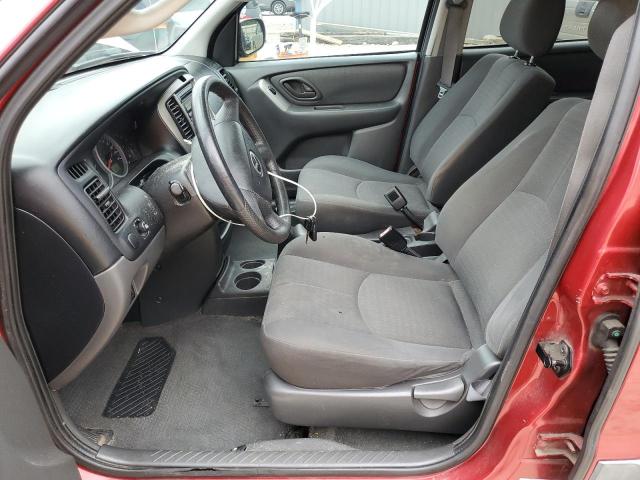 4F2YZ02B04KM28460 - 2004 MAZDA TRIBUTE DX მუქწითელი ფოტო 7