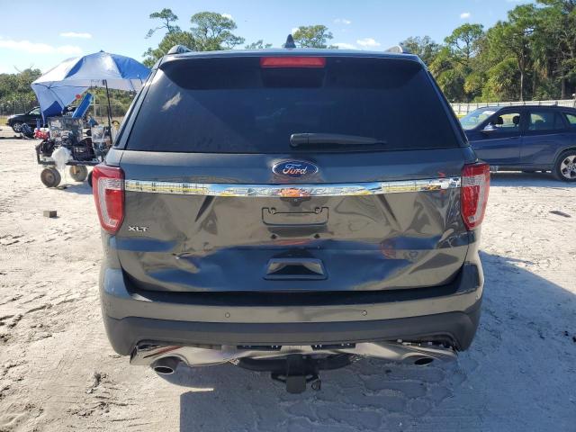 1FM5K7D83HGC14018 - 2017 FORD EXPLORER XLT GRAY photo 6