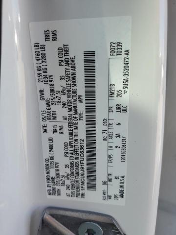 1FMCU0J91FUC63612 - 2015 FORD ESCAPE TITANIUM 白色 照片 13