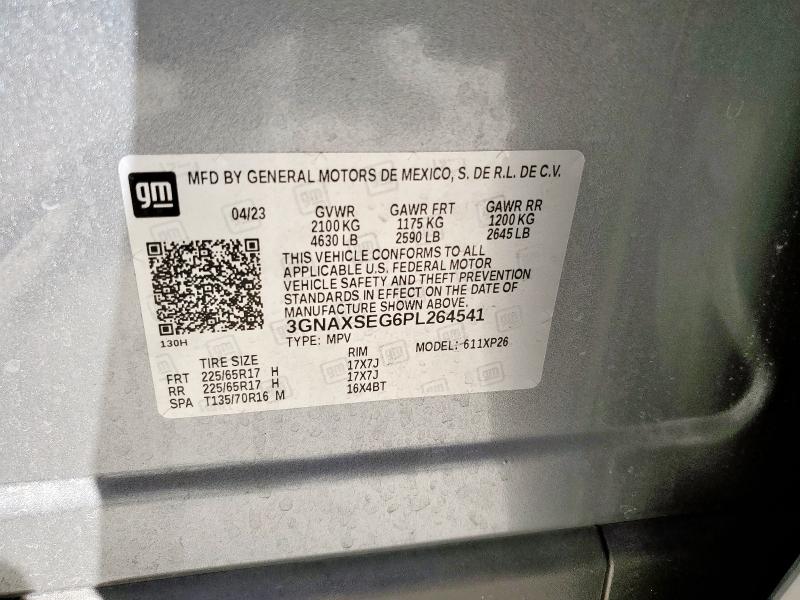 3GNAXSEG6PL264541 - 2023 CHEVROLET EQUINOX LS Boz foto 13