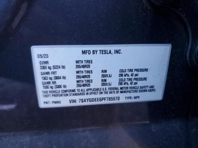 7SAYGDEE6PF785570 - 2023 TESLA MODEL Y Grau Foto 12