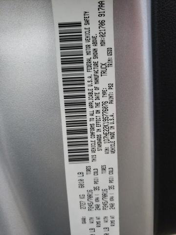 1D7HE22K19S776076 - 2009 DODGE DAKOTA ST SILVER photo 12