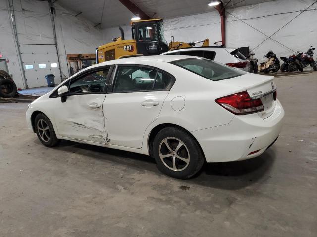 19XFB2F73FE703547 - 2015 HONDA CIVIC SE WHITE photo 2
