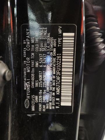 KM8JTCAF3FU102261 - 2015 HYUNDAI TUCSON GLS BLACK photo 13