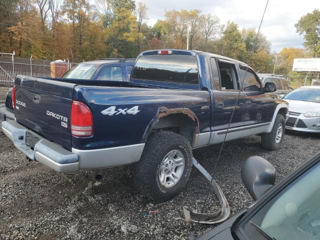 1D7HG48N24S622721 - 2004 DODGE DAKOTA QUAD SLT ლურჯი ფოტო 3
