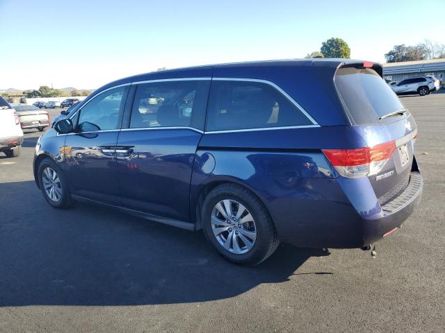 5FNRL5H68EB083187 - 2014 HONDA ODYSSEY EXL BLUE photo 2