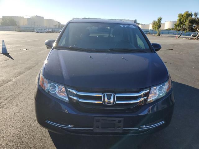 5FNRL5H68EB083187 - 2014 HONDA ODYSSEY EXL BLUE photo 5